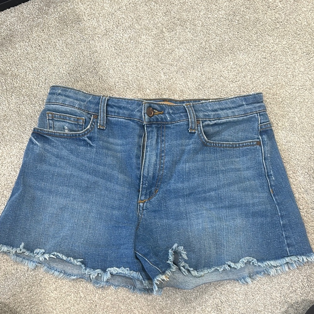 Joe's Jeans Blue Distressed Jean Shorts